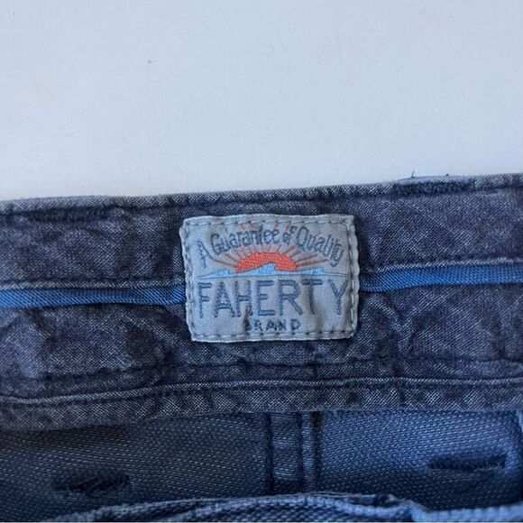 Faherty Blue Cotton Canvas Pant 36 - Picture 4 of 9